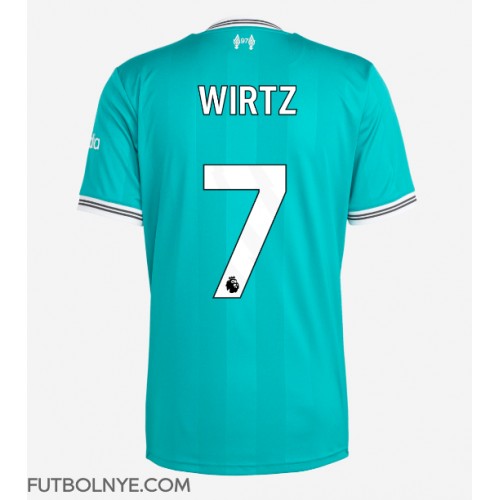 Camiseta Liverpool Florian Wirtz #7 Tercera Equipación 2025-26 manga corta Camiseta Liverpool Florian Wirtz #7 Tercera Equipación 2025-26 manga corta